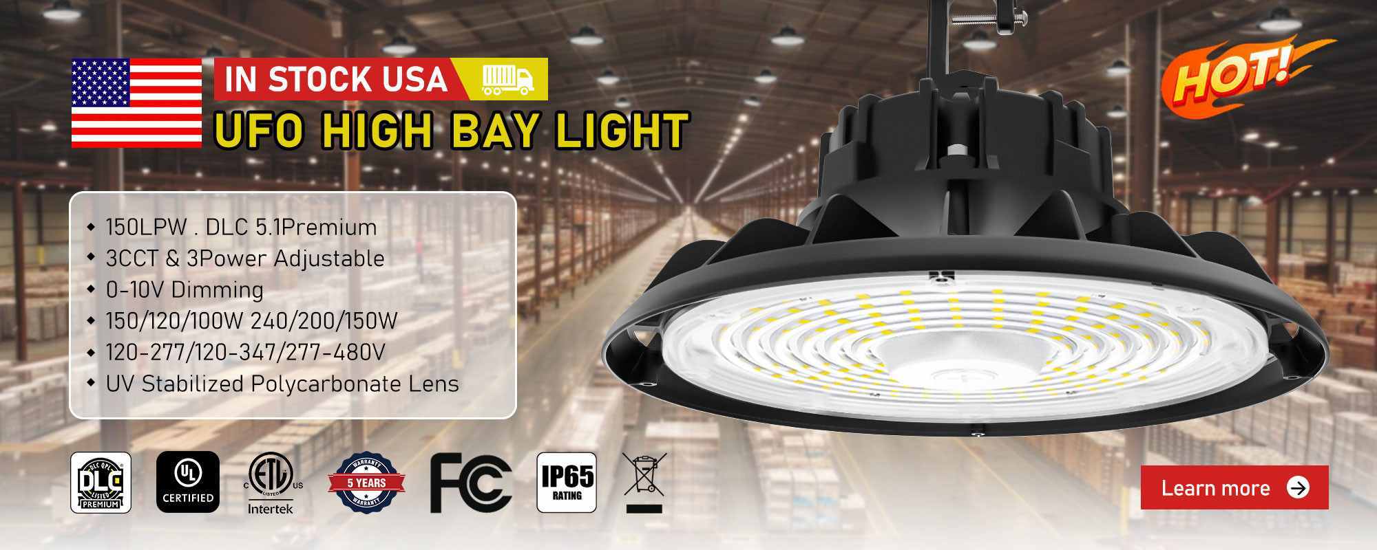 Qualidade Lâmpadas LED UFO Highbay fábrica