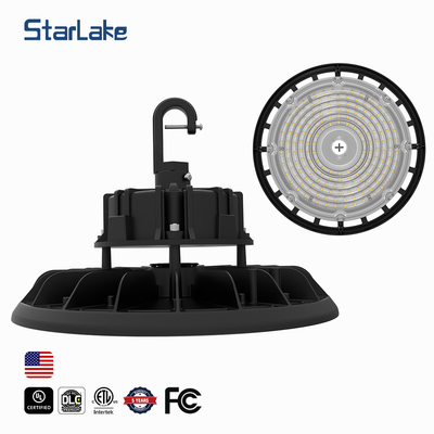 Lâmpada LED UFO redonda com potência ajustável Temperatura de cor selecionável