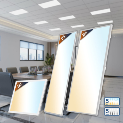 30W 40W 50W 60W 72W LED Panel Light Sem Flicker SMD2835 Chips ETL DLC 5.1 2x2' 2x4' 3000K 4000K 5000K