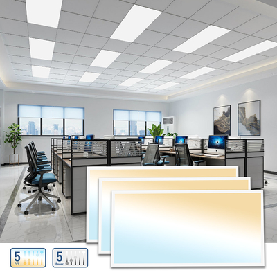 CCT Selecionável Dimmable Eco LED Panel Light Super Slim 40W 60W 130lm/W Commercial Panel Backlit Light
