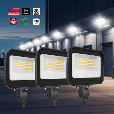 Luz de inundação LED exterior com fotocélula de alta luminosidade 140LM / W 100W 120W 150 Watt Para iluminação de fachada de estacionamento