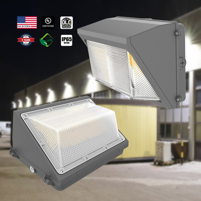 140lm/W Outdoor 120W LED Wall Pack Light IP65 Impermeável Slim Para Caminho da Área de Estacionamento