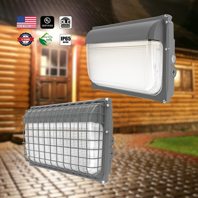 OEM Slim LED Wall Pack Light 30W 40W 60W 80W 120W 3CCT Ajustável IP65 à prova d'água para docas de carga