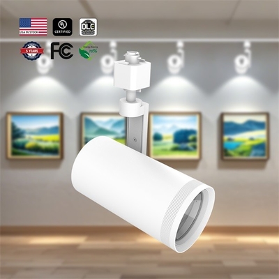 110 Lm/w IP20 LED Track Lamp 10/15/20/25/30W Luz de pista ajustável para galerias de arte