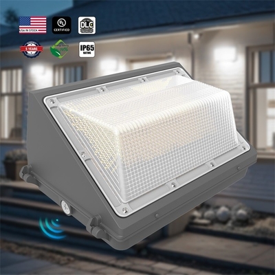 DLC UL de alta qualidade 120W LED à prova d'água exterior Wall Pack Light Corpo de alumínio Pohotocell para certificação Garden Street