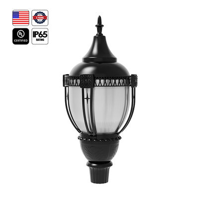 UL Outdoor LED Post Top Light Us Stock IP65 Alumínio 30W 50W 60W 80W 100W LED Garden Light Para Área de Estacionamento pátio