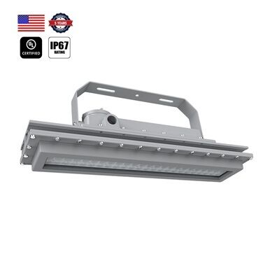 Luz LED à prova de explosão projetada para iluminação industrial em locais perigosos com faixa de potência cobrindo 40W a 300W